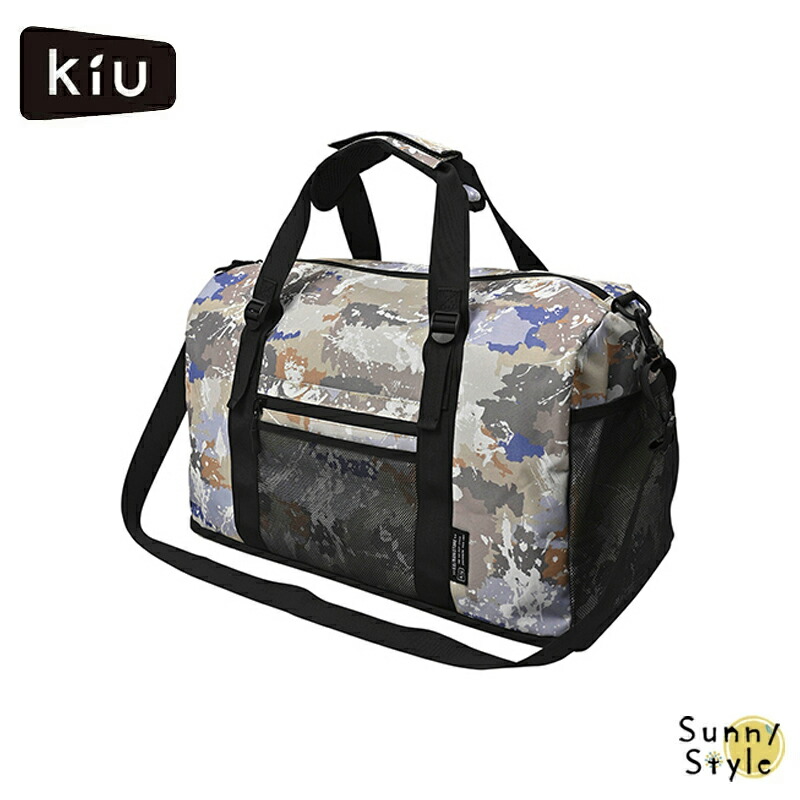 KiU（キウ） ジムバッグ スポーツバッグ ボストンバッグ 38L 600D 防水 