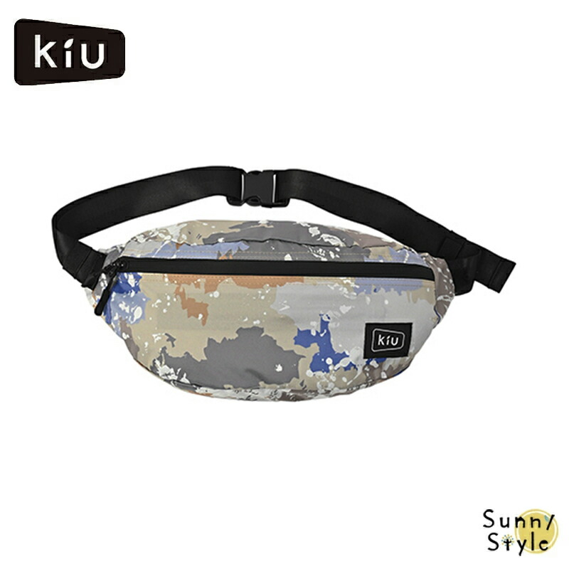 Kiu 防水ボディバッグ ミニサイズ　京都大作戦　コラボ　ウエストポーチ KiU メール便は送料無料 ボディバッグ kiu ウエストポーチ
