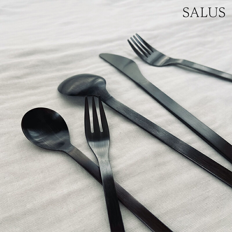 Saladini サラディーニ カトラリー ナイフ フォーク セット ブラック ◉テーブルナイフ | SOGNI Saladini - サラディーニ ナイフ