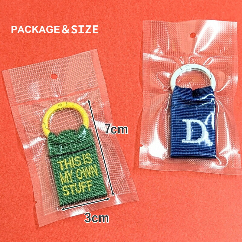 COLLEGE LETTER TAG カレッジレタータグ カレッジレター イニシャル タグ 刺繍 目印 キーホルダー 名前 リュック 傘 鞄 バッグ キーリング バイカラー ナイロンテープ ギフト プレゼント 