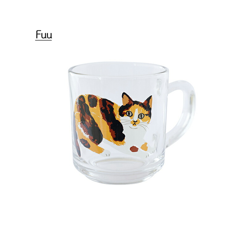 松尾ミユキ グラス グラス コップ おしゃれ タンブラー 食器 かわいい 猫 北欧 115ml 5.5oz