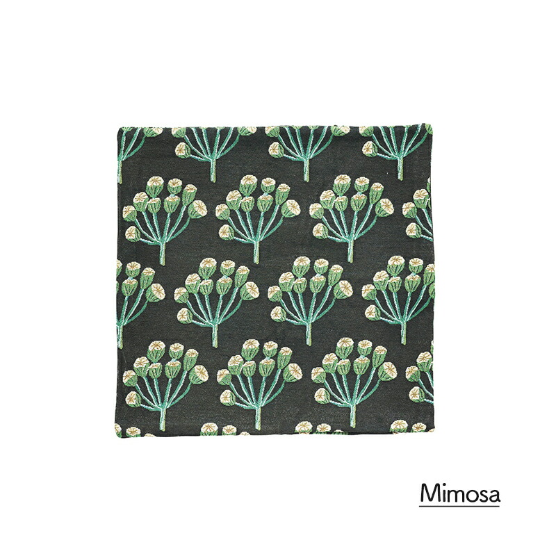 新品　松尾ミユキ　クッションカバー　なでしこ　45×45cm　花柄　ナデシコ 松尾ミユキ クッションカバー カバー 46cm 刺繍 花柄 フラワー 北欧