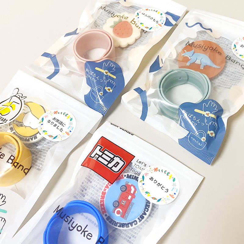 クルっと虫よけバンドF.O.Ampersandアンパサンド虫除け虫よけ蚊よけキッズ子供おしゃれ可愛いかわいいいちごユニコーン消防車車ビスケット時計恐竜きょうりゅうシリコン製女の子男の子エフオーFO