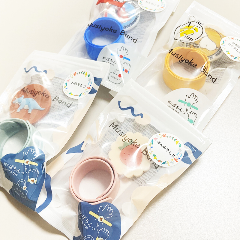 クルっと虫よけバンドF.O.Ampersandアンパサンド虫除け虫よけ蚊よけキッズ子供おしゃれ可愛いかわいいいちごユニコーン消防車車ビスケット時計恐竜きょうりゅうシリコン製女の子男の子エフオーFO
