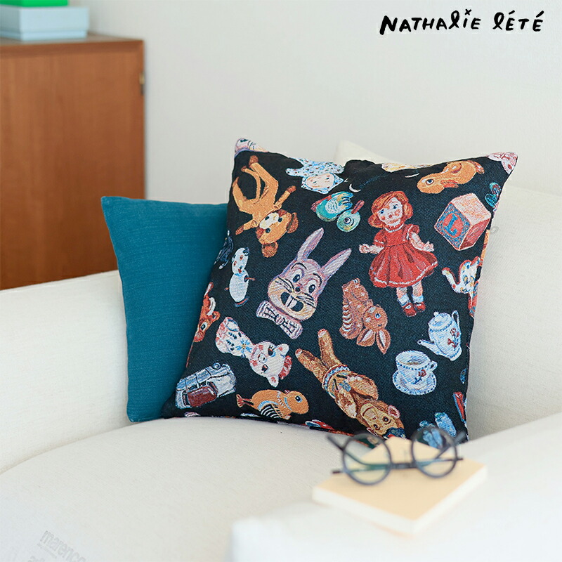 新品　ナタリーレテ　クッションカバー　45×45cm くま　クマ　熊　ゴブラン 楽天市場】【MAX2000円OFFクーポン】ナタリーレテ クッションカバー 45