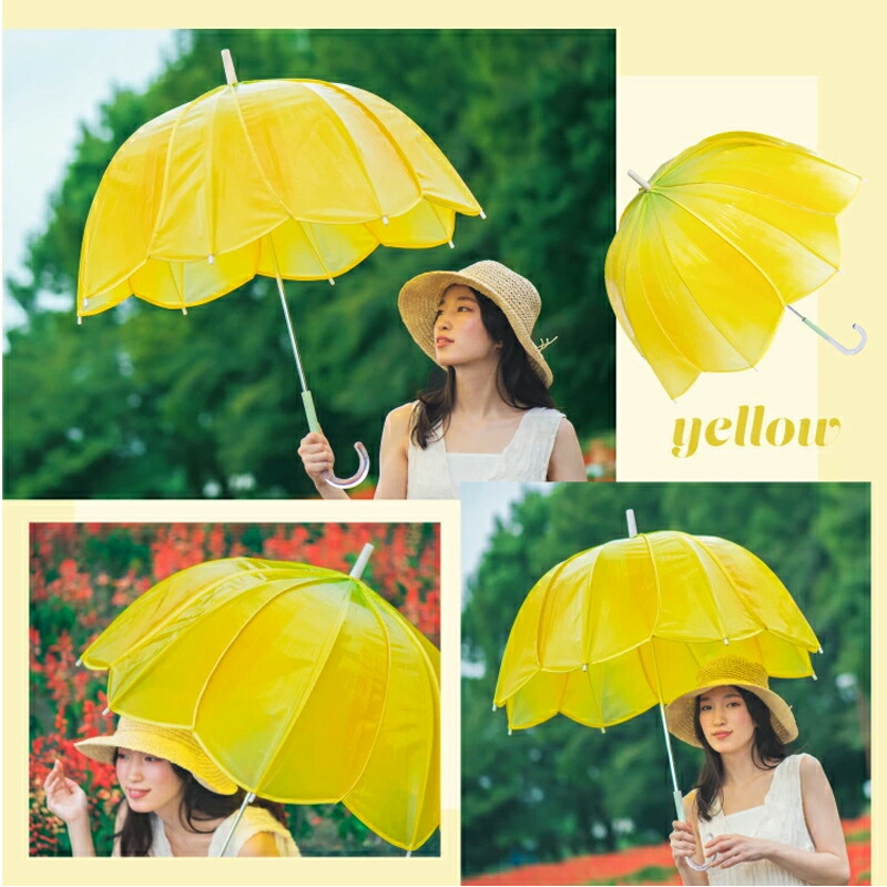 雨傘長傘チューリップアンブレラグラデーション60cmレディースwpc.ワールドパーティー通勤通学軽量クリア透明