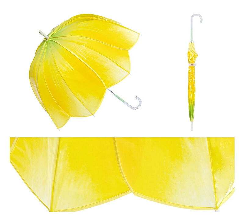 雨傘長傘チューリップアンブレラグラデーション60cmレディースwpc.ワールドパーティー通勤通学軽量クリア透明