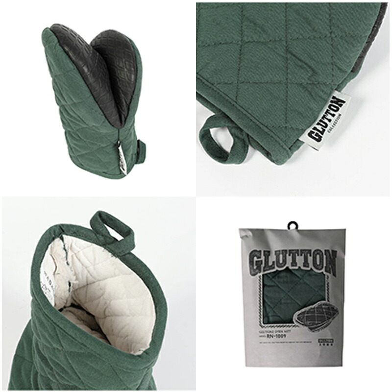 オーブンミット ミトン 鍋つかみ  グローブ 耐熱180度 滑り止め ダルトン DOLTON GLUTTON OVEN MITT  グラットン パクパクミトン