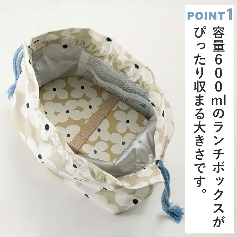 Wpc. W by Wpc. ランチ巾着 DRAWSTRING LUNCH BAG 保冷 保冷剤ポケット
