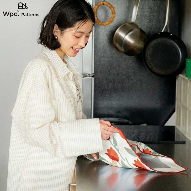 W by Wpc. patterns くっつくろす ランチクロス お弁当包み ランチラッパー お弁当 保冷 保温 ネッククーラー収納 クール 持ち運び 花柄 北欧 ナチュラル プレゼント ギフト プチギフト 女性用 キャンプ アウトドア