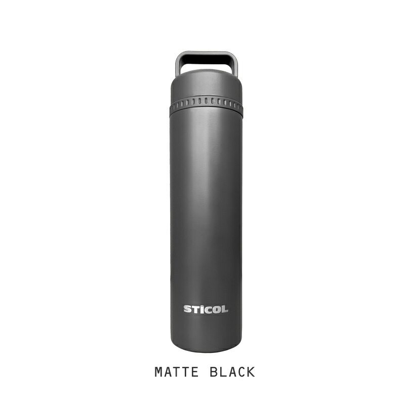 繰り返し使える STICOL 2in1 BOTTLE ステンレスボトル 氷のう 暑さ対策 暑さ対策グッズ 230ml アウトドア クールアイテム シンプル 真空二層構造 ペット 子ども 水筒 スポーツドリンク お茶 水 保冷 お出かけ レジャー ハンドル付き 特許出願中 エコ 直飲み 保冷スティック