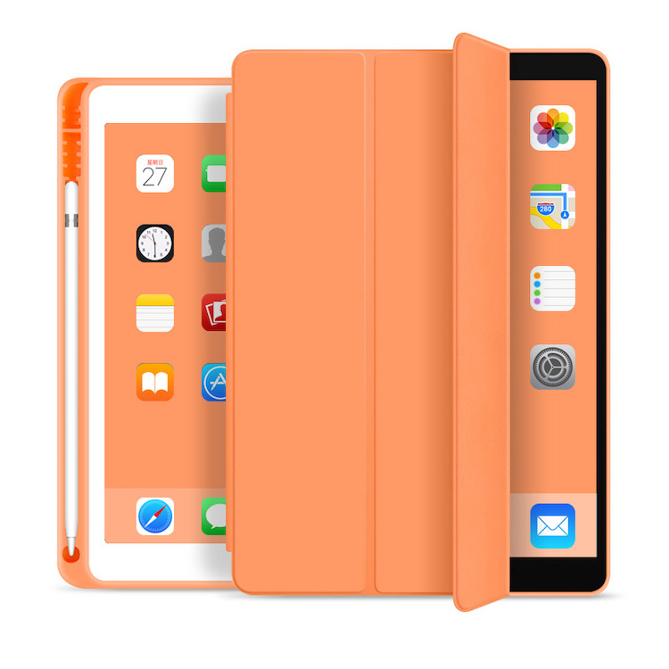 iPad ケース ペン収納 ガラスフィルム タッチペン付 アイパッド カバー