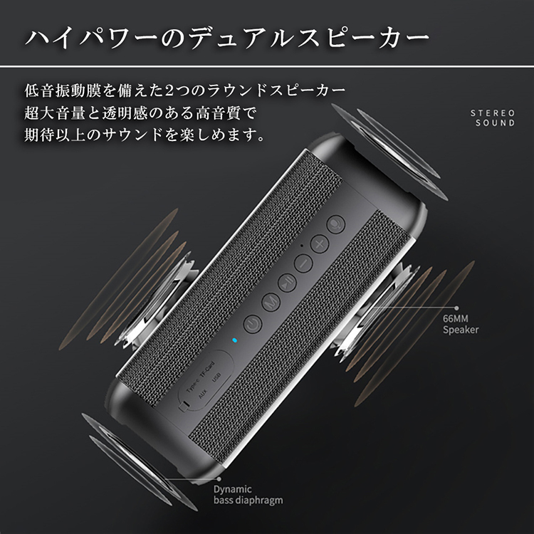 Cyboris正規品】60W出力 ブルートゥーススピーカー IPX7 完全防水 18時間連続再生 Bluetooth 5.0 重低音 高音質  大容量バッテリー ハンズフリー マイク内蔵 : sgw-t0266-spk : sunnystore - 通販 - Yahoo!ショッピング