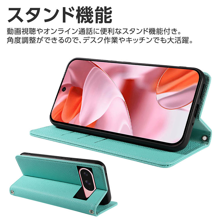 強化ガラスフィルム ストラップ付  Google Pixel 10a 10 10Pro ケース カバー 手帳型 カード収納 レザー 軽量 耐衝撃 財布型 スマホケース ギャラクシー | Google Pixel | 12