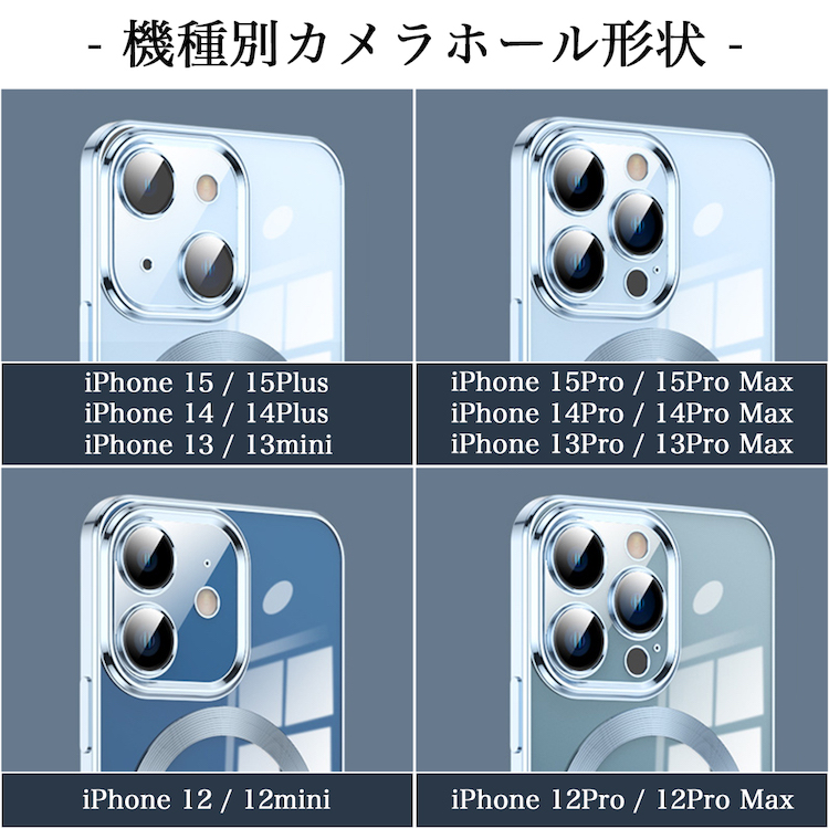 ガラスフィルム付 Magsafe対応 カメラレンズ強化ガラスフィルム一