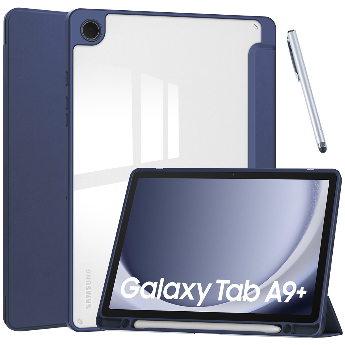 タッチペン付 Galaxy Tab A9+ （ Galaxy Tab A9 Plus ） ギャラクシー タブレット a9 プラス SM-X210 / SM-X215 / SM-X216B 背面クリア かわいい 角割れ無し｜sunny-world｜03