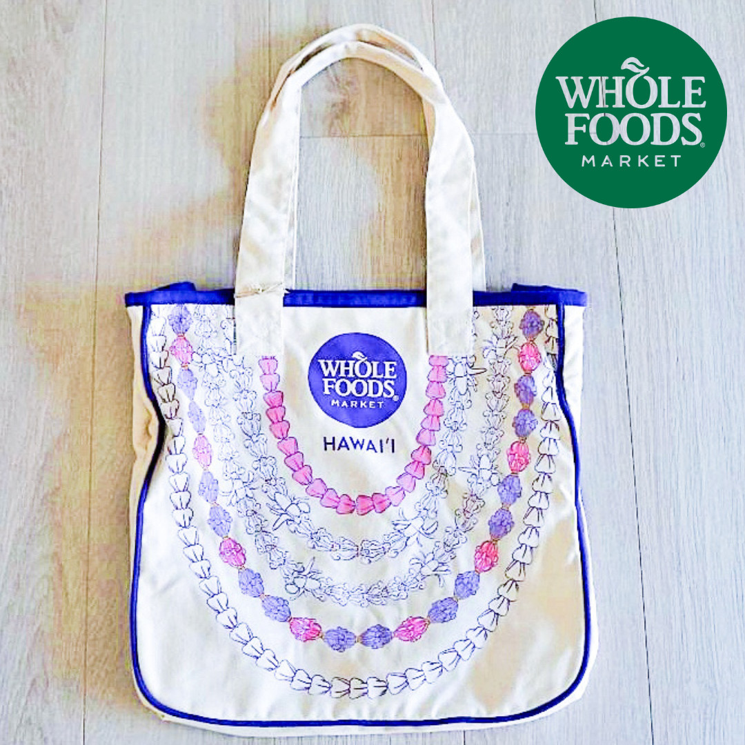【新品未使用タグ付き】Whole Foods エコバッグ レイ柄 新品未使用タグ付き】 Whole Foods エコバッグ レイ柄 - バッグ