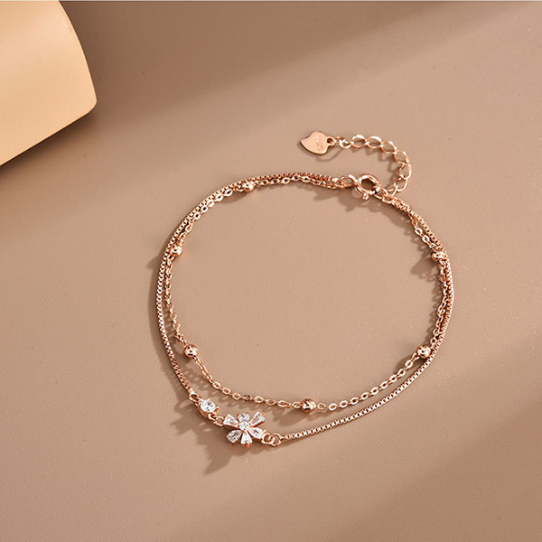 デイジー daisy 花 高品質 デザイン ブレスレット おしゃれ プレゼント レディース ファッション  ブレスレット bracelet シルバー ゴールド クリスマス｜sunnydays-store｜02