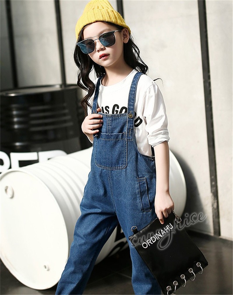 人気商品 セットアップ新作可愛い女の子キッズ春秋シャツ デニムオーバーオール2点セット長袖長ズボンラペルハート柄普段着 Shipsctc Org