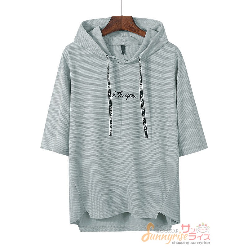 パーカー メンズ プルオーバーパーカー 半袖パーカー パーカ Tシャツ カジュアル フード付き 薄手 夏服 春夏秋 Qwe1147 サンライズ 通販 Yahoo ショッピング