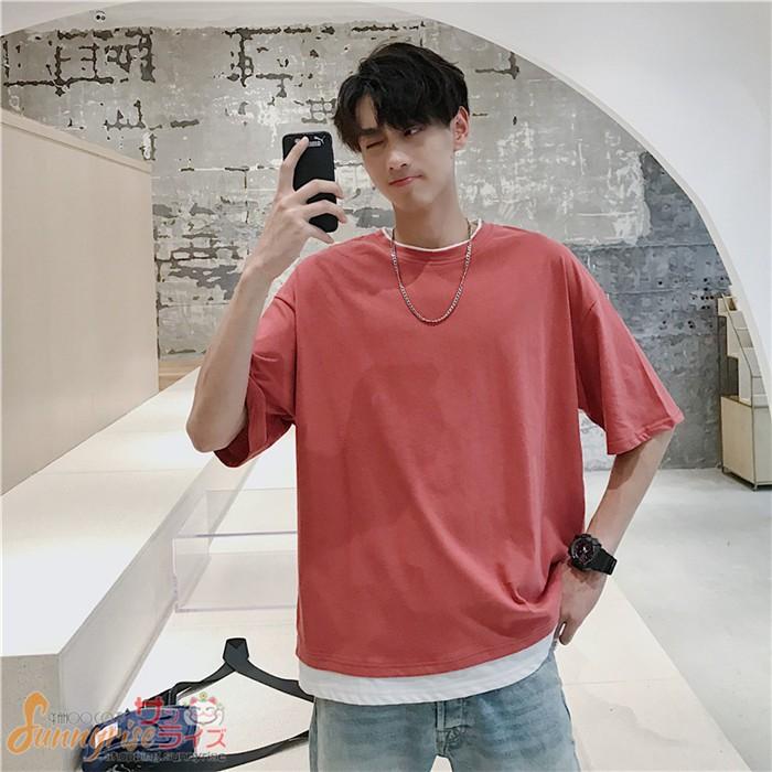 Tシャツ Tシャツ メンズ 半袖 丸首 半袖tシャツ 重ね着風 夏tシャツ メンズtシャツ ゆったり カジュアル おしゃれ トップス 夏物 新作 Qwe1297 サンライズ 通販 Yahoo ショッピング Tシャツ Tシャツ メンズ 半袖 丸首 半袖tシャツ 重ね着風 夏tシャツ メンズtシャツ ゆったり カジュアル おしゃれ トップス 夏物 新作 Qwe1297 サンライズ 通販 Yahoo ショッピング