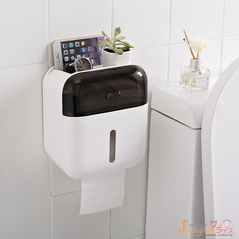 トイレットペーパー収納 バスルーム収納ボックス ティッシュホルダー トイレ用 整理棚 ロール紙収納 浴室収納 防水構造 多機能 ボックス 壁掛け  北欧風 :qwe3172:サンライズ - 通販 - Yahoo!ショッピング
