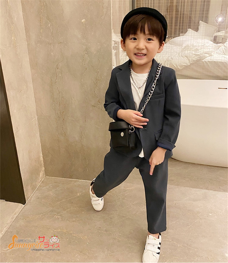 子供服フォーマルスーツ 男の子 キッズスーツ セットアップ 2点セット 