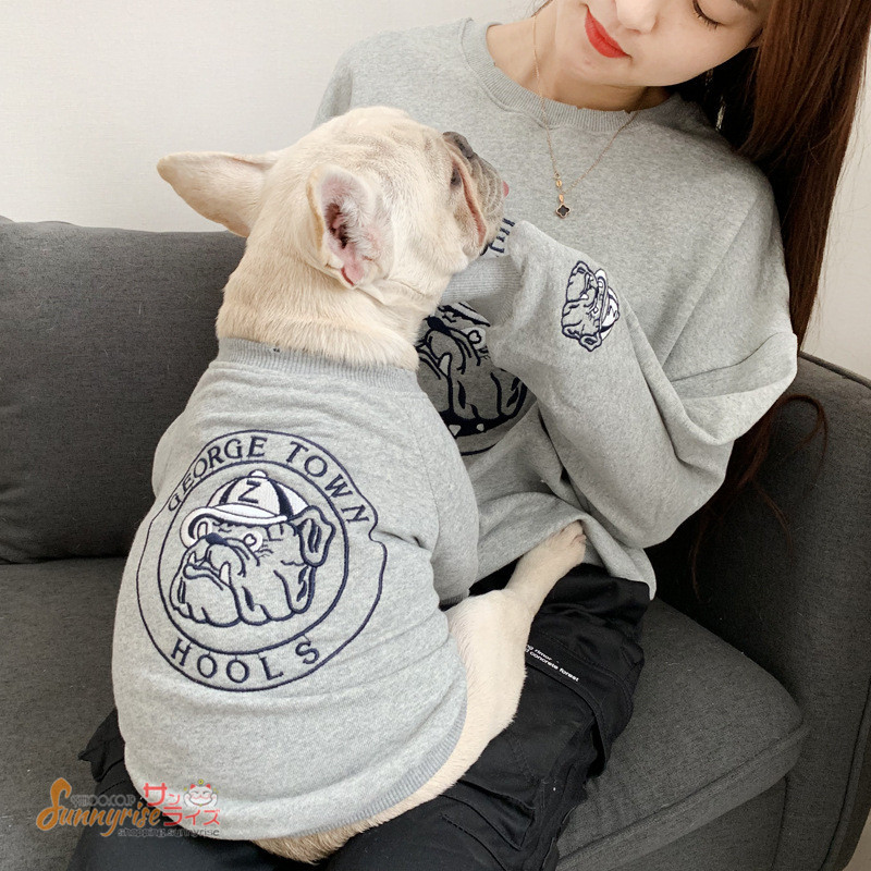 ペット用品  親子お揃い 可愛い  パーカー  2点セット 犬の服 犬猫とオーナーがペアルック 春秋...