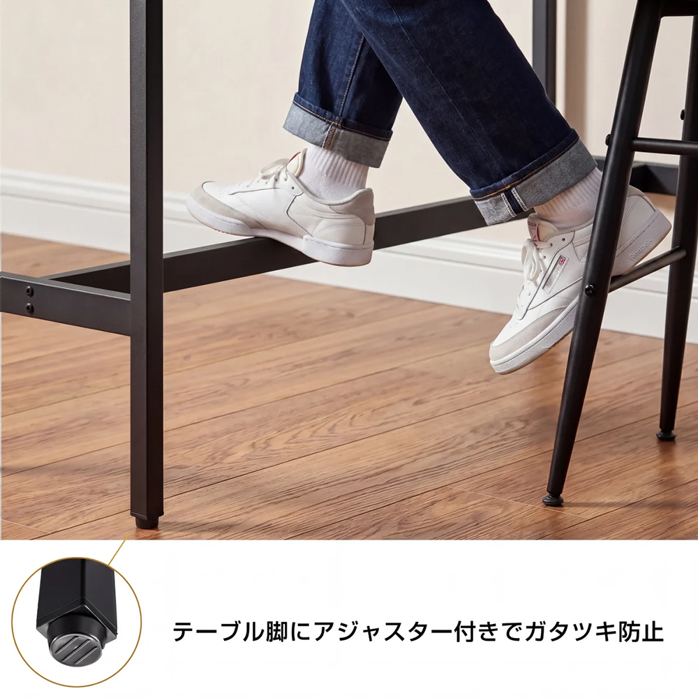 �J�E���^�[�e�[�u�� ��100cm �n�C�e�[�u�� �o�[�e�[�u�� �ؖڒ� ���s40cm ������� �X�`�[���r �֘A�摜5