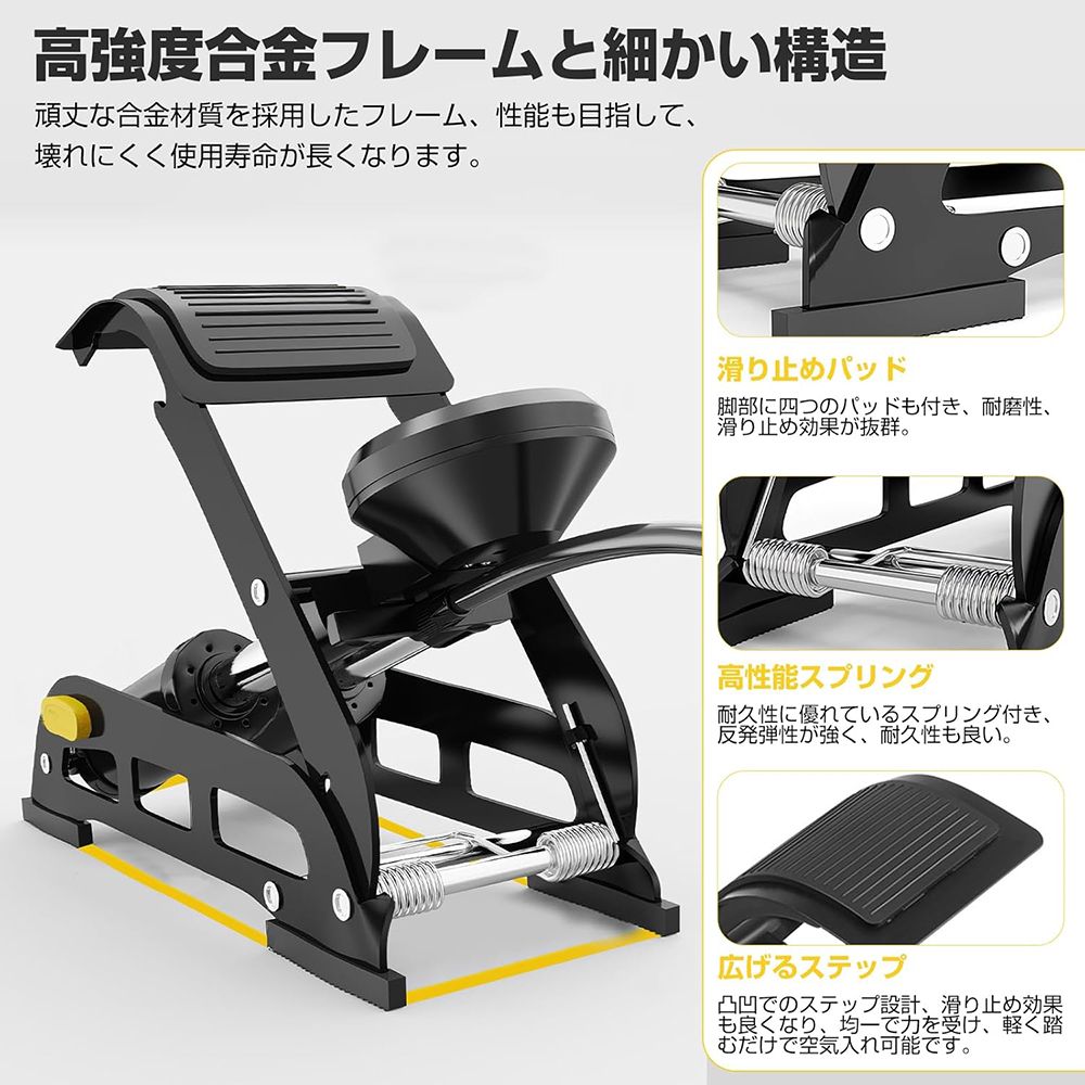 SPOWER 空気入れ 自転車 自動車 仏式 英式 米式 バルブ対応 ダブル