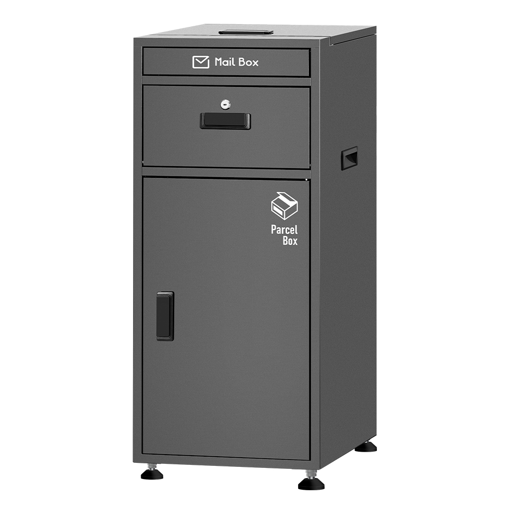 宅配ボックス 戸建 ステッカー ポスト一体型 大型 防水 複数投函 150L 置き配ボックス 完成品 1年保証 | ポスト | 02