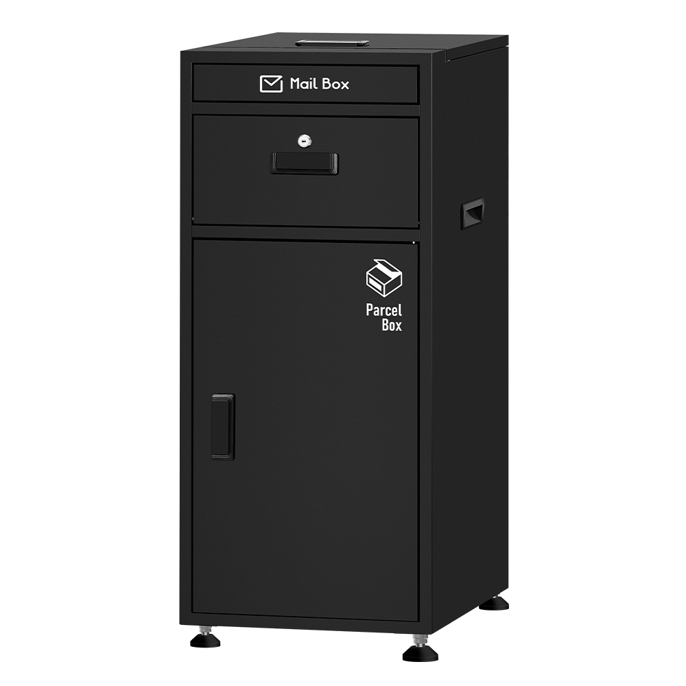 宅配ボックス 戸建 ステッカー ポスト一体型 大型 防水 複数投函 150L 置き配ボックス 完成品 1年保証 | ポスト | 01