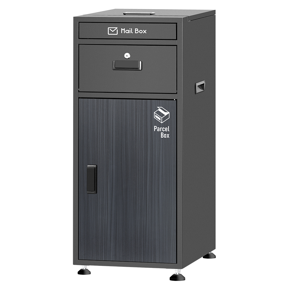 宅配ボックス 戸建 ステッカー ポスト一体型 大型 防水 複数投函 150L 置き配ボックス 完成品 1年保証 | ポスト | 04