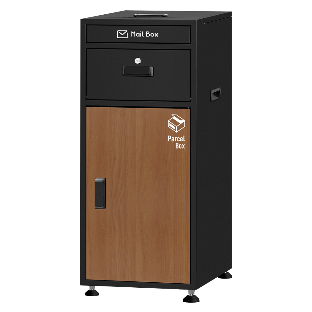 宅配ボックス 戸建 ステッカー ポスト一体型 大型 防水 複数投函 150L 置き配ボックス 完成品 1年保証 | ポスト | 03