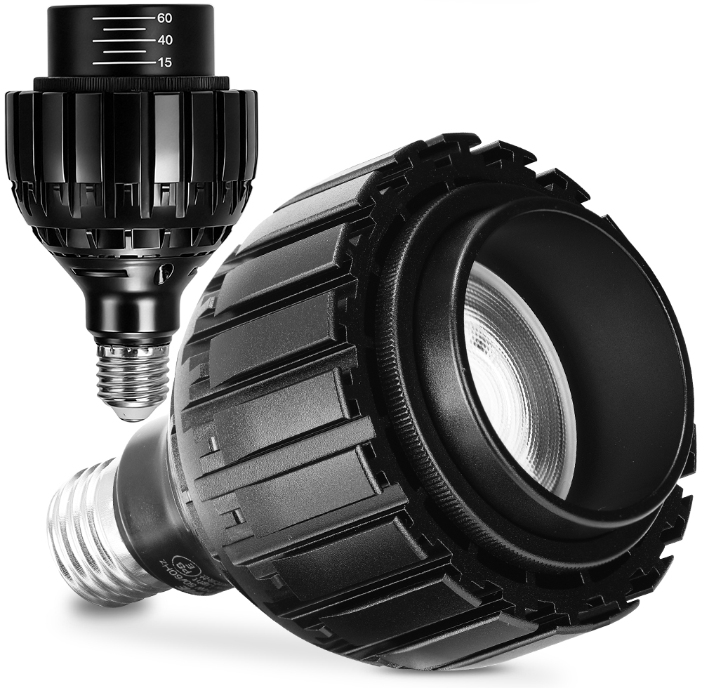 植物育成ライト 10W 5800K 5個 黒色 太陽光 フルスペクトルLED26 植物育成ライト 10W 5800K 2個 黒色 太陽光 フルスペクトルLED