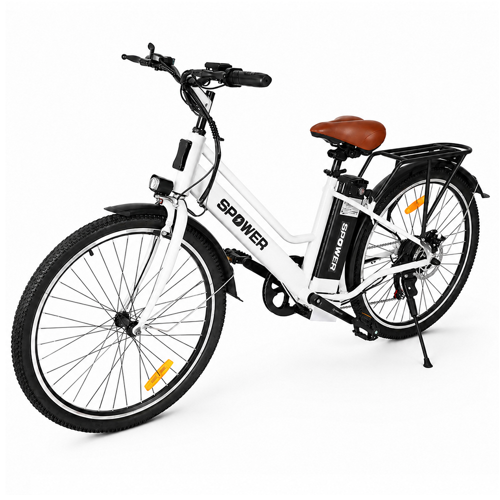 電動アシスト自転車 26インチ 7段変速 最大110km走行 リチウムバッテリー ディスクブレーキ 防水 LEDライト | SPOWER | 02