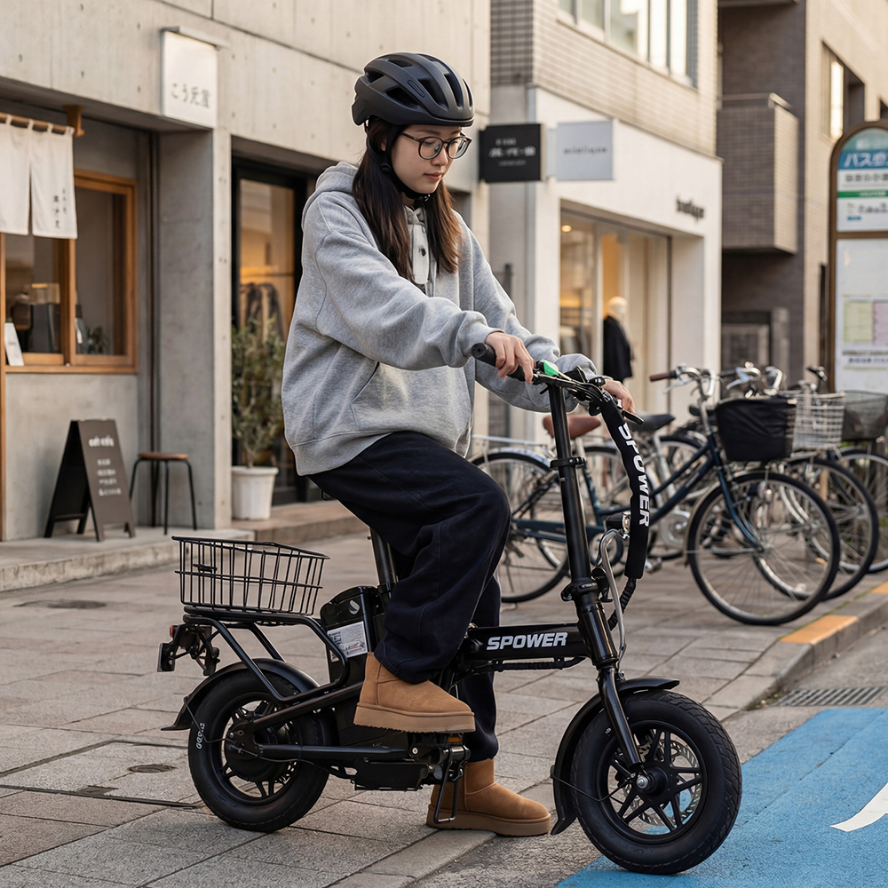 SPOWER 特定小型原動機付自転車 電動自転車 TOS12 フル電動 公道走行可