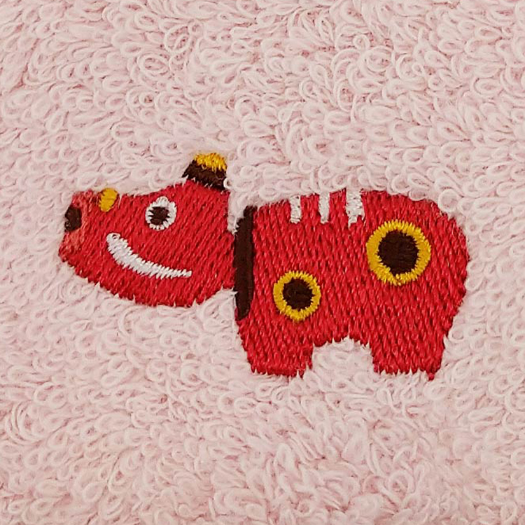 デオなでしこ 赤べこ 刺繍 1枚 ダキシメテフタバ 福島 双葉