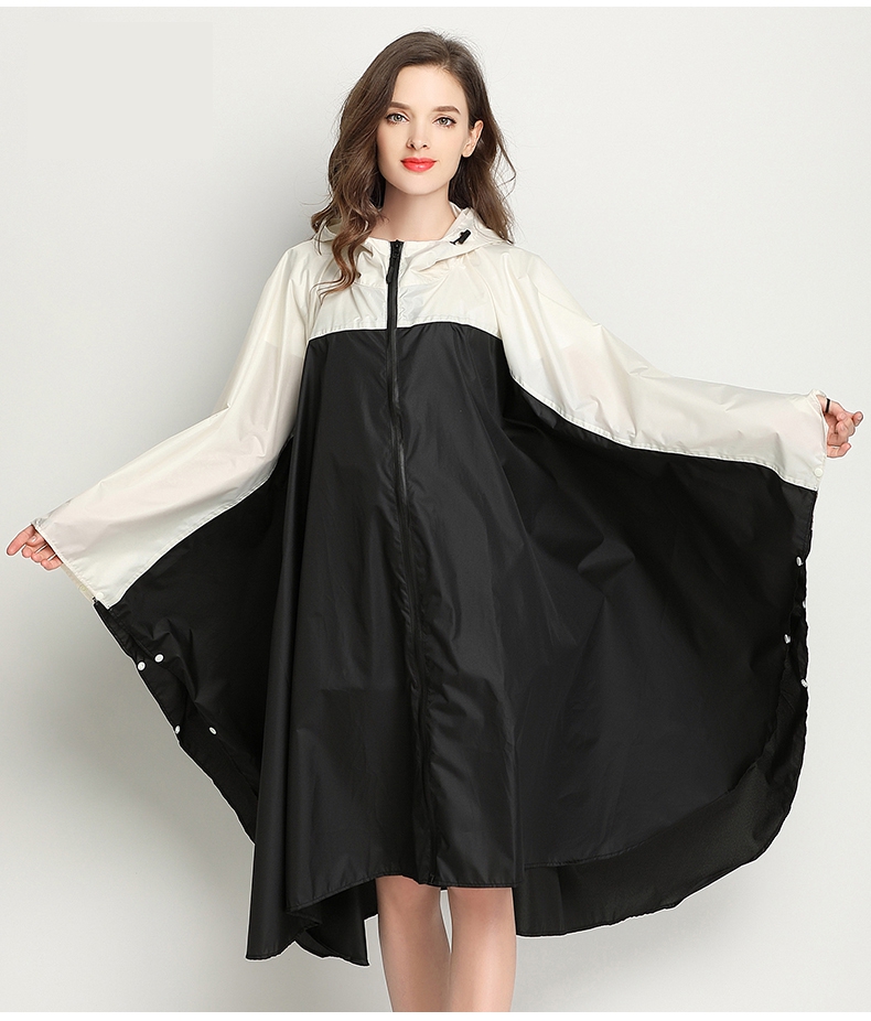 レインコート 自転車 レディース メンズ ポンチョ カッパ レインウェア おしゃれ 合羽 雨具 リュック対応 男女兼用 フリーサイズ ロング |  | 02