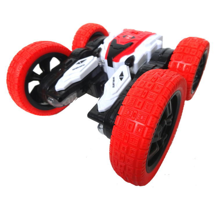 赤/白 ラジコン車両 ラジコン オフロード 4WD 車 子供 おもちゃ 玩具 両面走行 四輪駆動