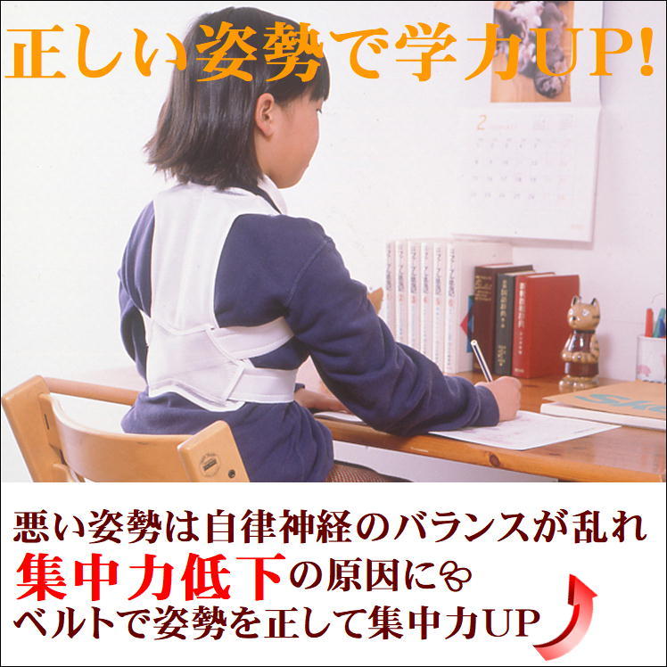 国産品 猫背 姿勢 背すじ 腰 歪み 矯正 補整 ベルト サポーター 子供用 小さいサイズ プレート付 腰痛 首 肩 背筋 補正 負担 軽減 グッズ  巻き肩 ねこぜ 背中 日本製 nusr.in