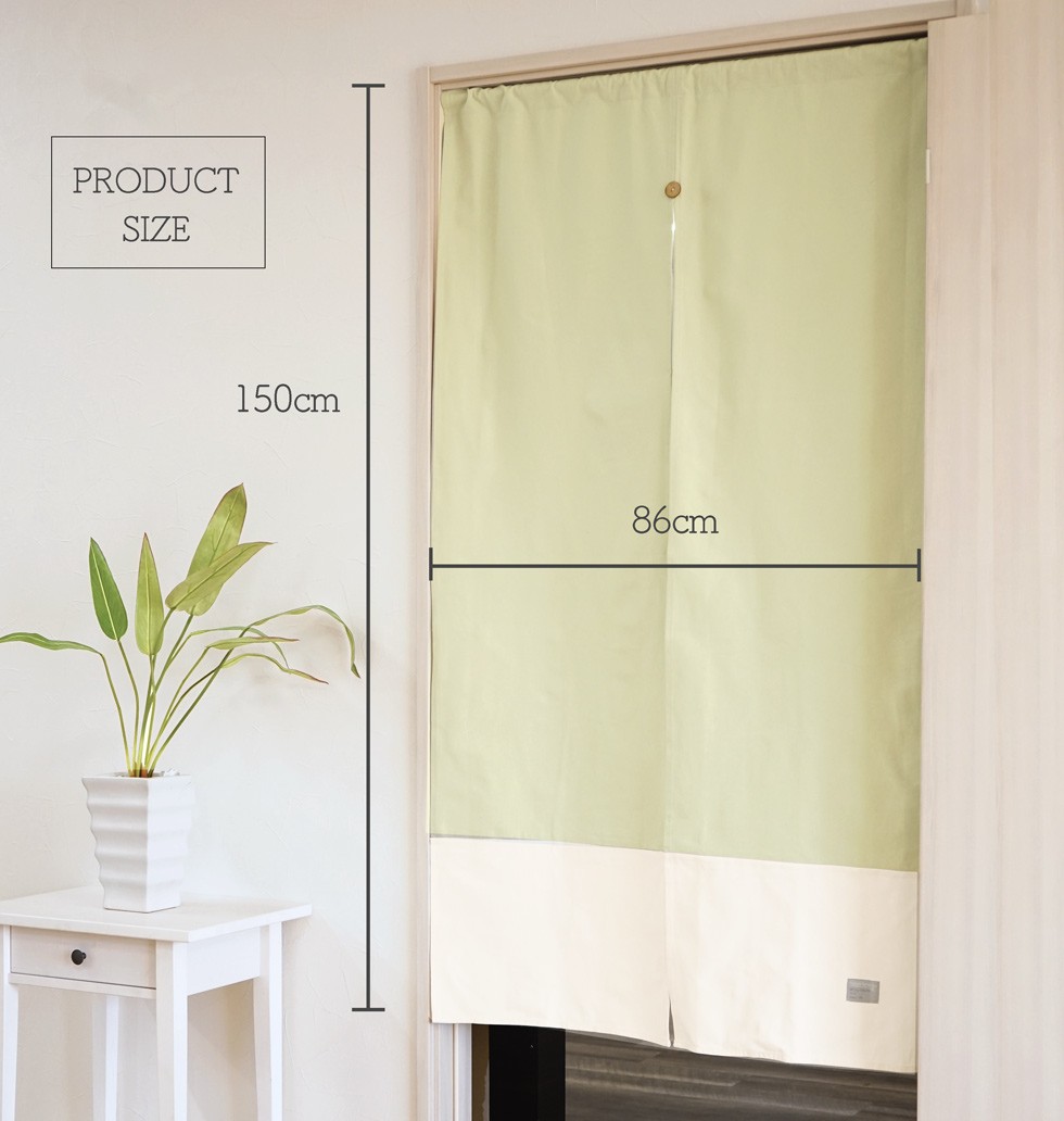 のれん 幅86×丈150cm 1枚 綿100% 天然素材 naturatempo ナチュラテンポ