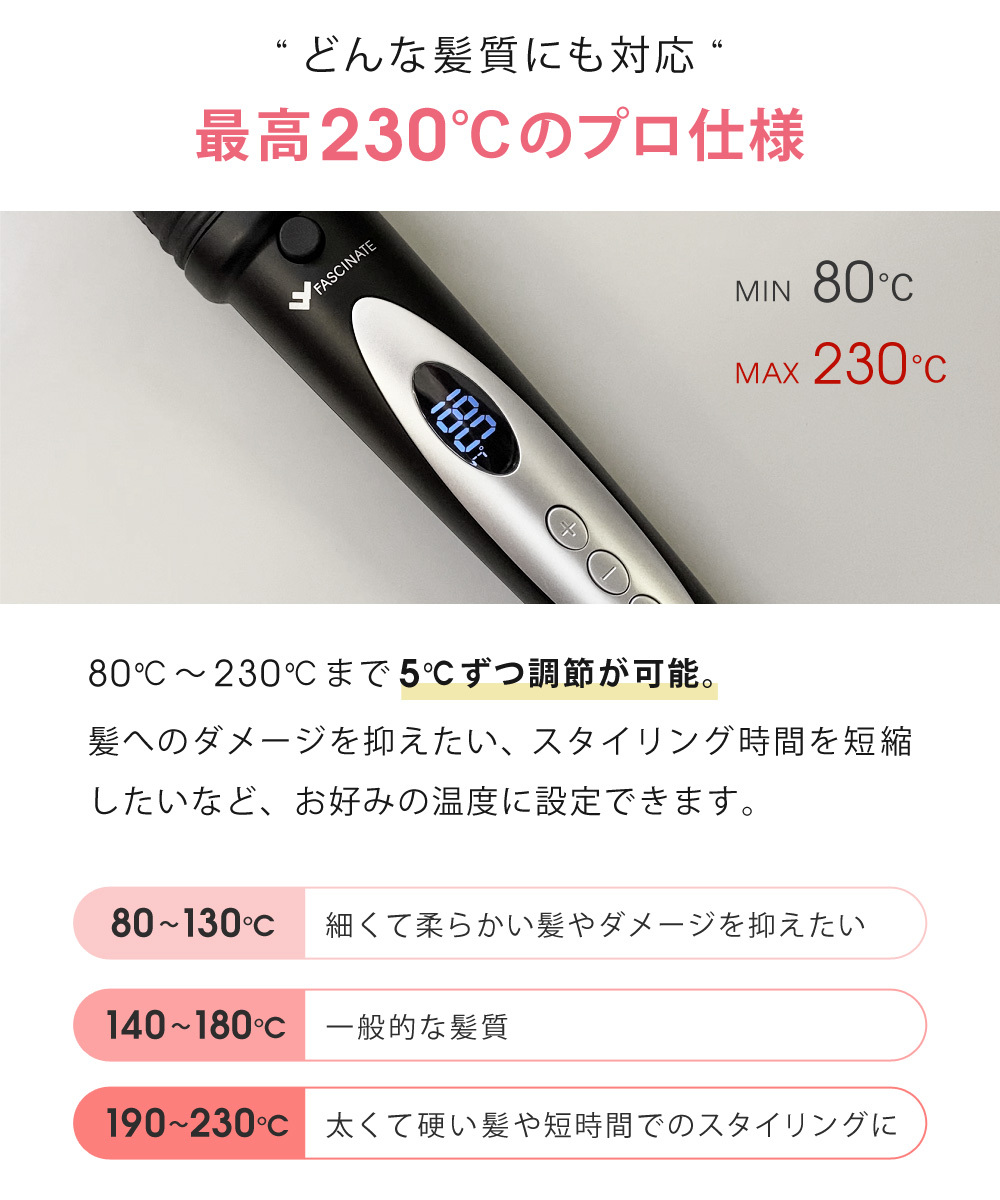 カールアイロン 6in1 9〜32mm 1年保証 カール ヘアアイロン MAX230