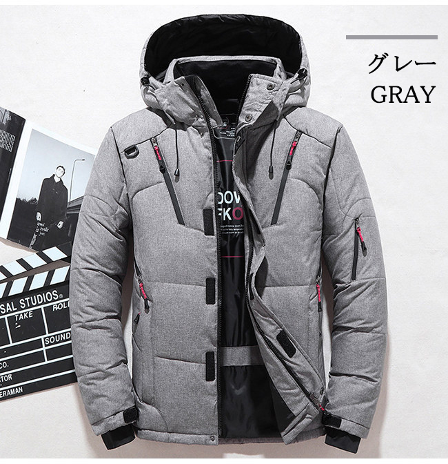 rough & swellフード付きダウンジャケット カジュアルゴルフドットコムby PALM SPRINGSにrough&swell［ラフアンド