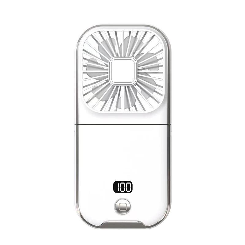 【最新型】扇風機 ハンディファン 首掛け 卓上 USB充電 LED残量表示 熱中症対策 スタンド機能 モバイルバッテリー 折り畳み 小型 携帯 軽量 静音 母の日 父の日｜sunsfashion｜05