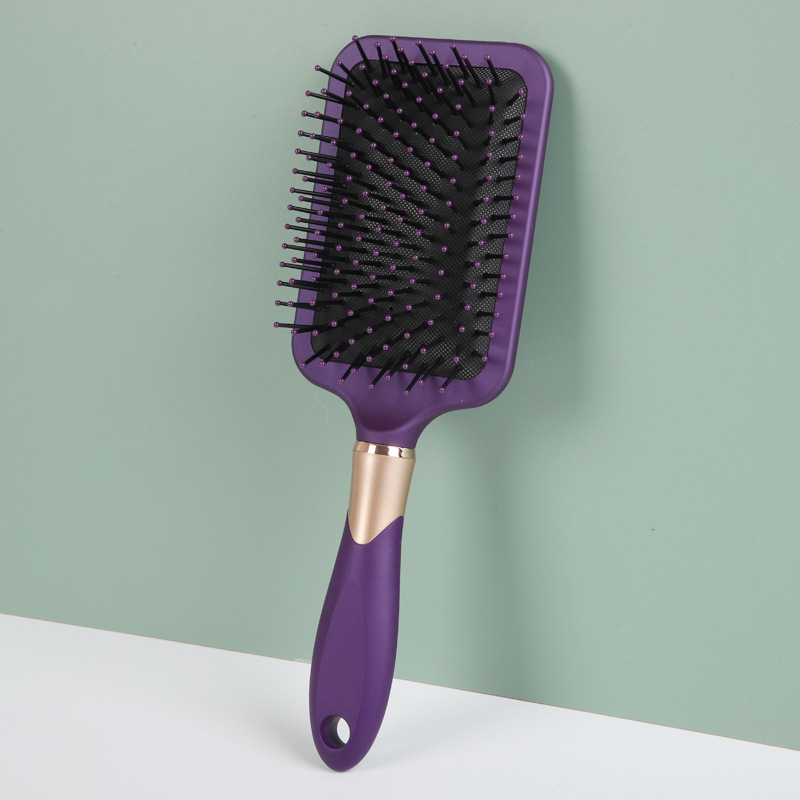 ヘアブラシ くし 頭皮マッサージ クッションブラシ 絡みにくい