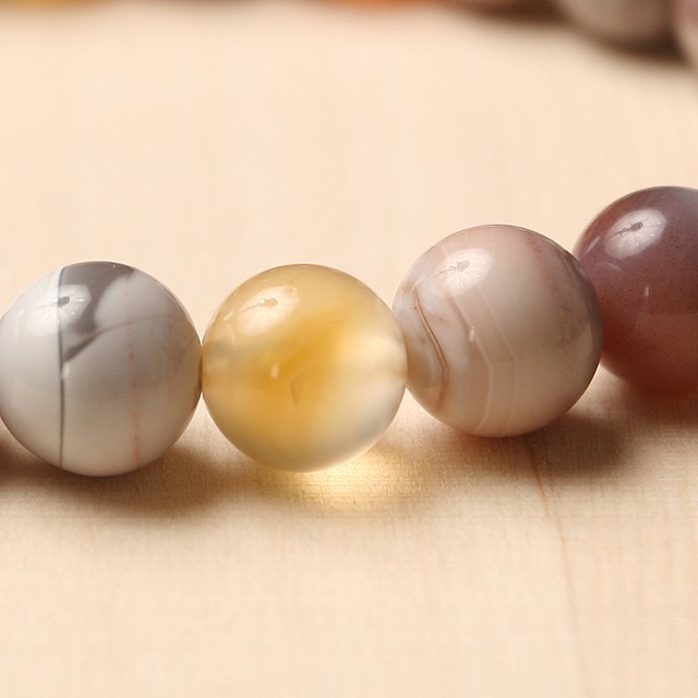 ボツワナアゲートと玉髄のラフタンブルブレスレット ピンクボツワナアゲート ブレスレット セドナ ヴォルテックス パワー