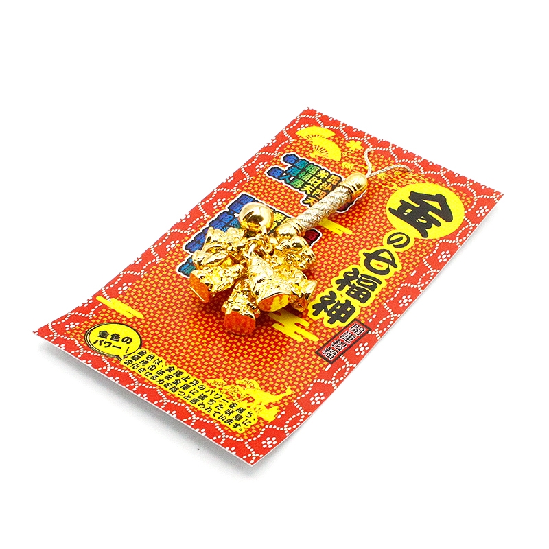 金の七福神のストラップ キーホルダー