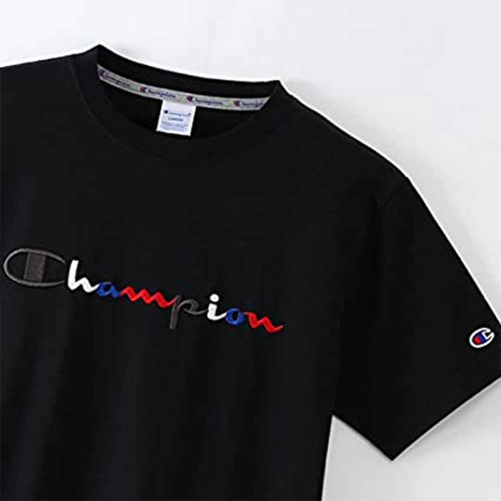 チャンピオン Tシャツ カットソー 夏 春 半袖 レディース メンズ S-XL 黒 白 c3-h371｜sunto｜04