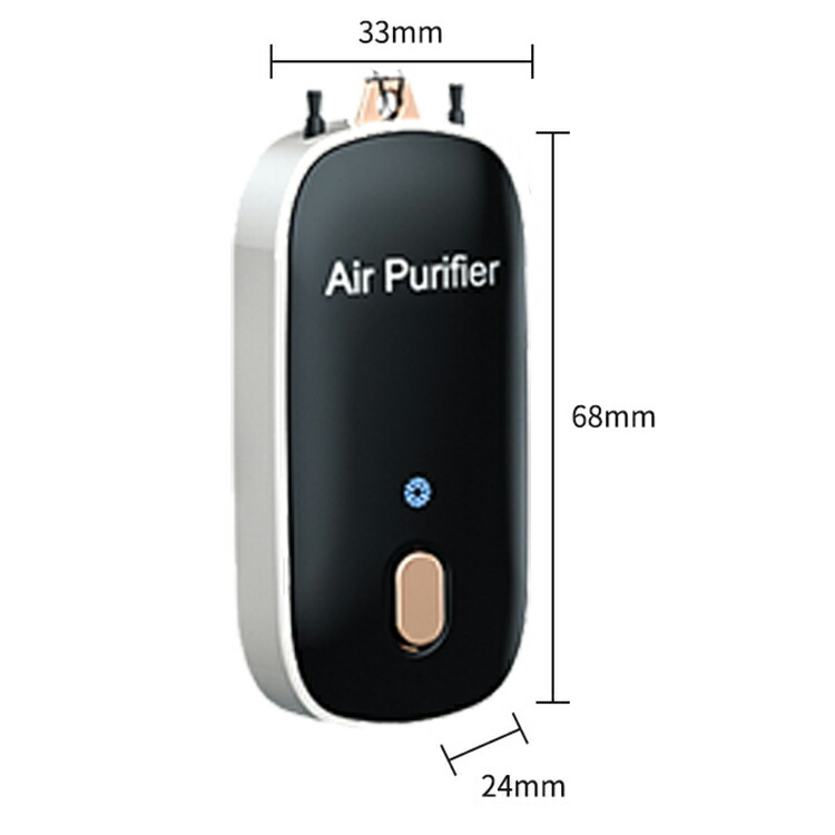 首掛け空気清浄機 小型 携帯用 空気清浄機 首かけ マイナスイオン ネックレス イオン発生器 usb充電式 除菌 脱臭 消臭 おしゃれ 静音 薄型 :  jj-d-a0142 : SUNTO - 通販 - Yahoo!ショッピング